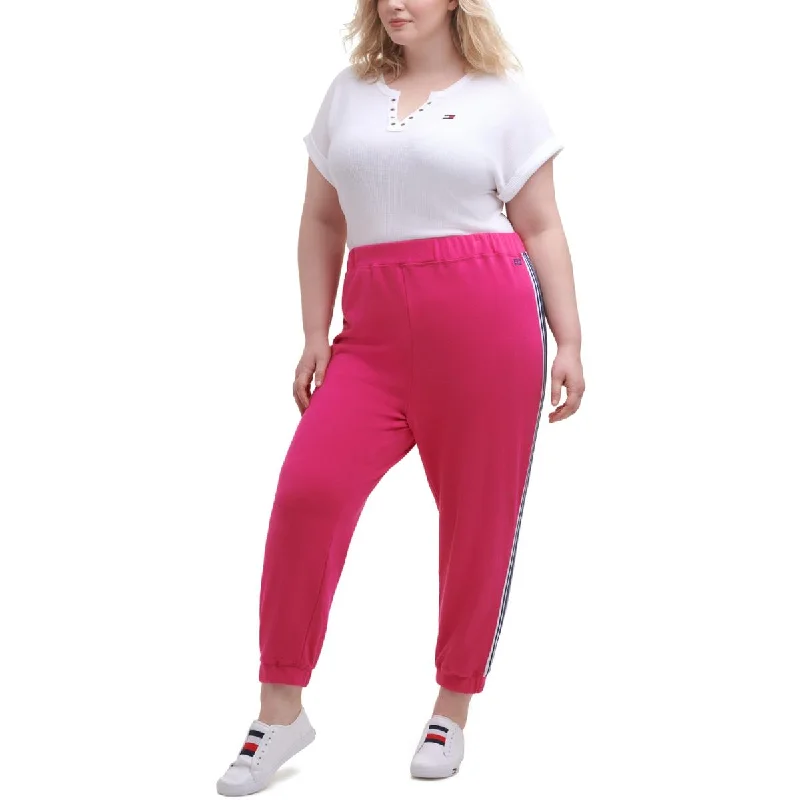 Flash Sale Tommy Hilfiger Sport Womens Plus Boyfriend Striped Terry Cloth Sweatpants