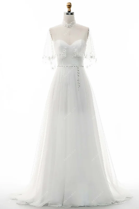 Final Sale Sweetheart Neck Sequin Tulle A-line Wedding Dress