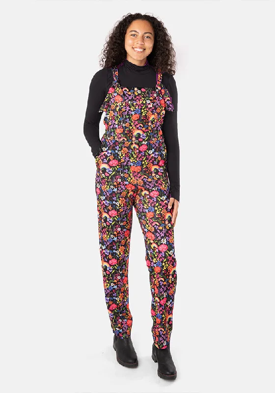 Best Bargains Jordan Rainbow Floral Print Dungaree