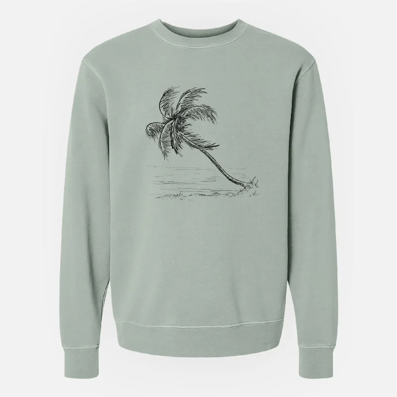 Price Drop Coconut Palm - Cocos nucifera - Unisex Pigment Dyed Crew Sweatshirt