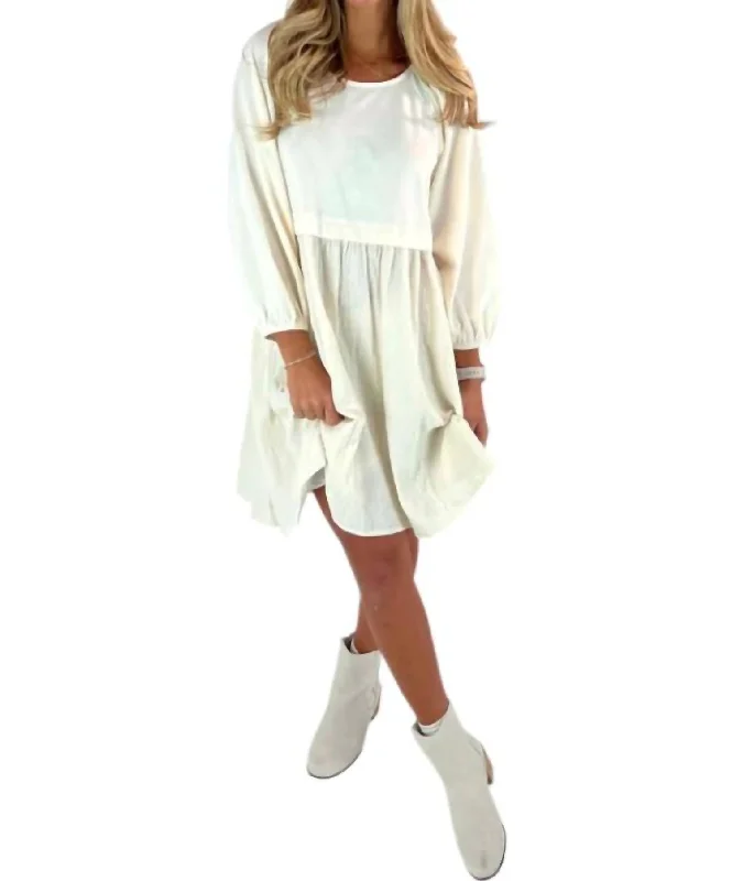Act Now The Dawn Dress In Ivory