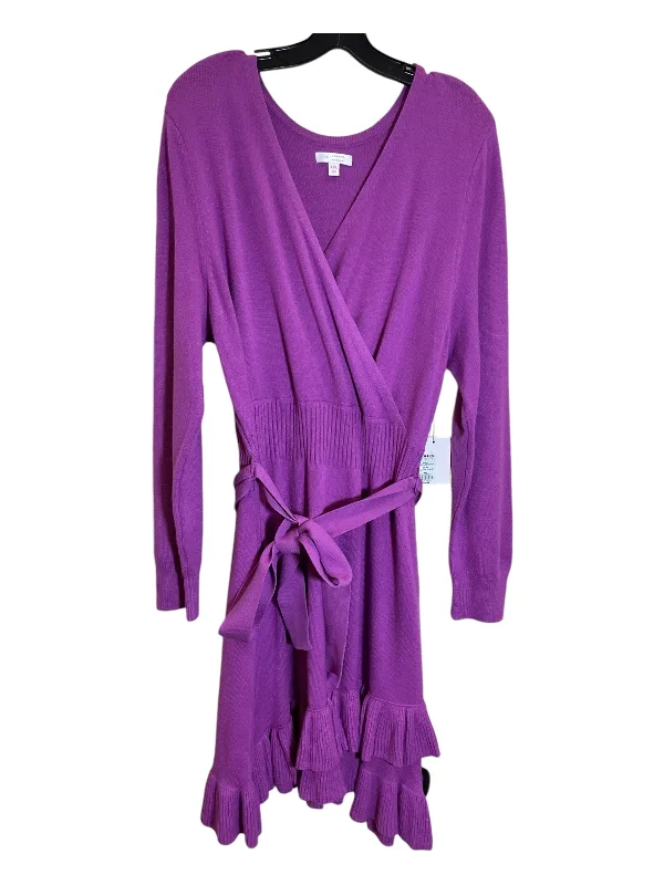 Epic Deals Dress Work By Lc Lauren Conrad In Purple, Size: 1x