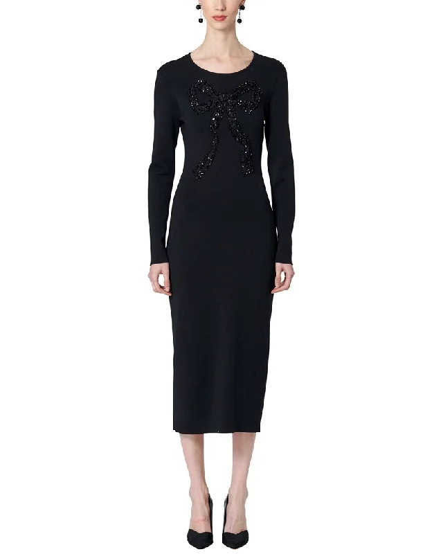 Extra Savings Carolina Herrera Wool & Silk-Blend Column Dress