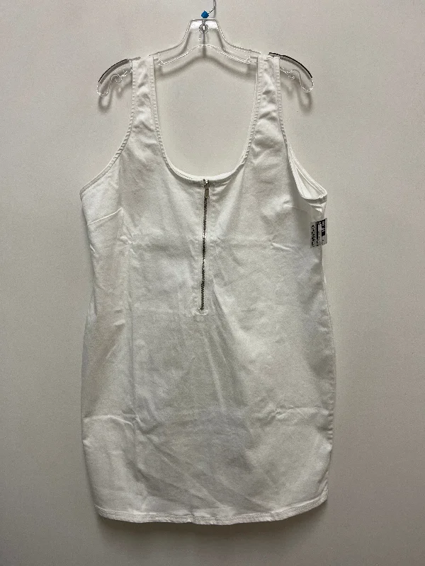 Seasonal Sale Dress Casual Short By New Look In White, Size: 2x