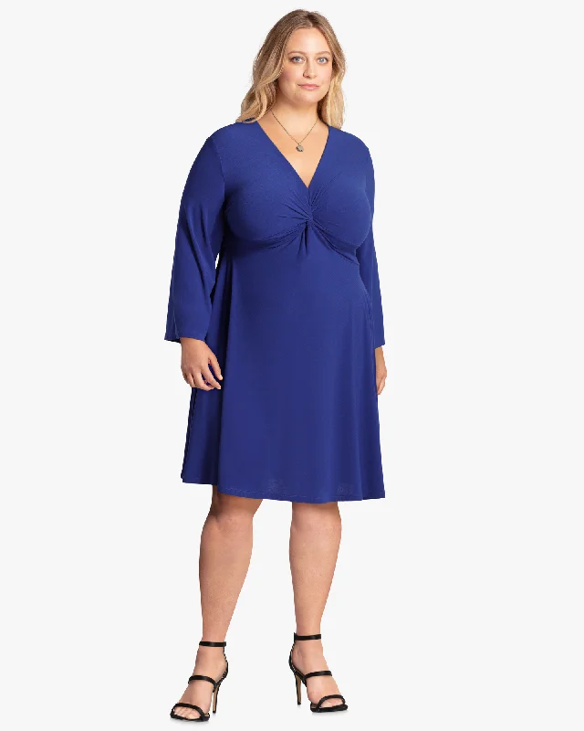 Unbeatable Prices Cecilia Knot Front Dress  | Royal Blue