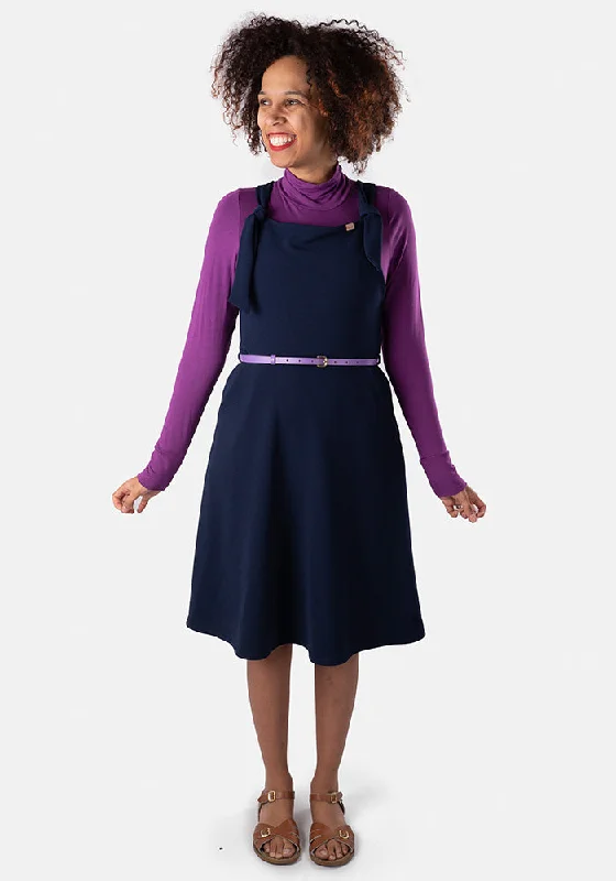 Stock Clearance Prisha Navy Pinafore