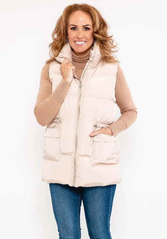 YEAR-End Sale Seventy1 Puffer Gilet, Beige