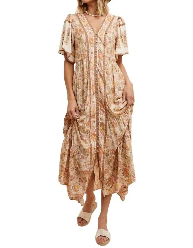 Reduced Prices Sloane Midi Dress In Vintage Cream