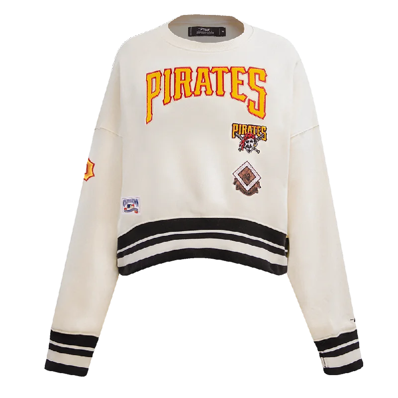 Weekend Deal SUDADERA DE CUELLO REDONDO MLB PITTSBURGH PIRATES RETRO CLASSICS PARA MUJER Weekend Deal SUDADERA DE CUELLO REDONDO MLB PITTSBURGH PIRATES RETRO CLASSICS PARA MUJER