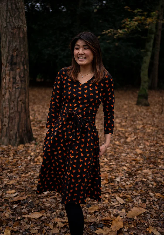 Bonus Savings Abel Squirrel Print Cotton Dress