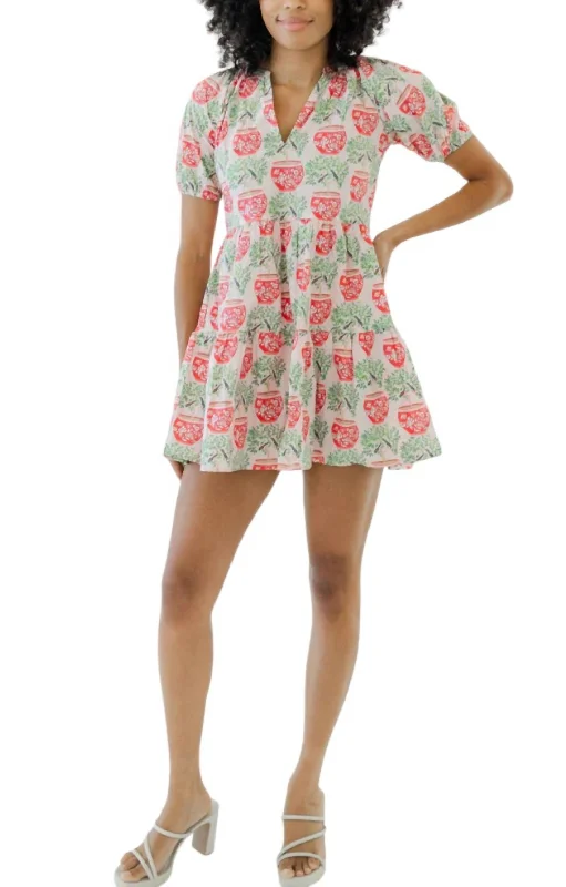 Massive Deals Gemma Mini Dress In Chateau Rose