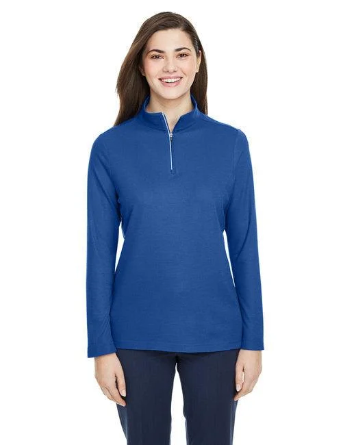 Limited Quantity CORE365 Ladies' Fusion ChromaSoft  Pique Quarter-Zip CE405W