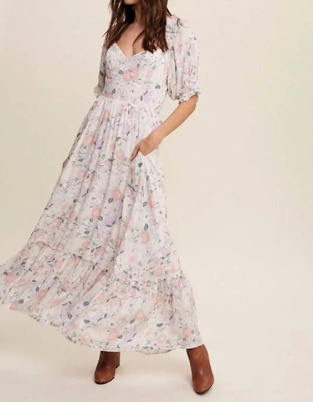 Deep Discounts Dolly Sweetheart Maxi Dress In Ivory