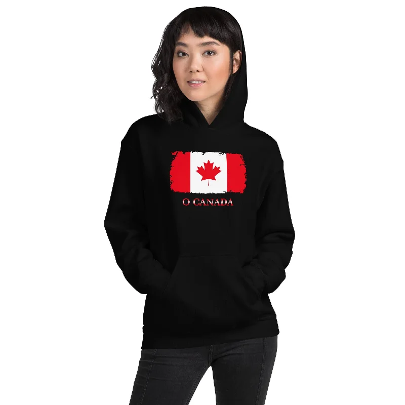 Weekend Deal The Official Flag of Canada Maple Leaf  Unisex Hoodie Sweatshirt