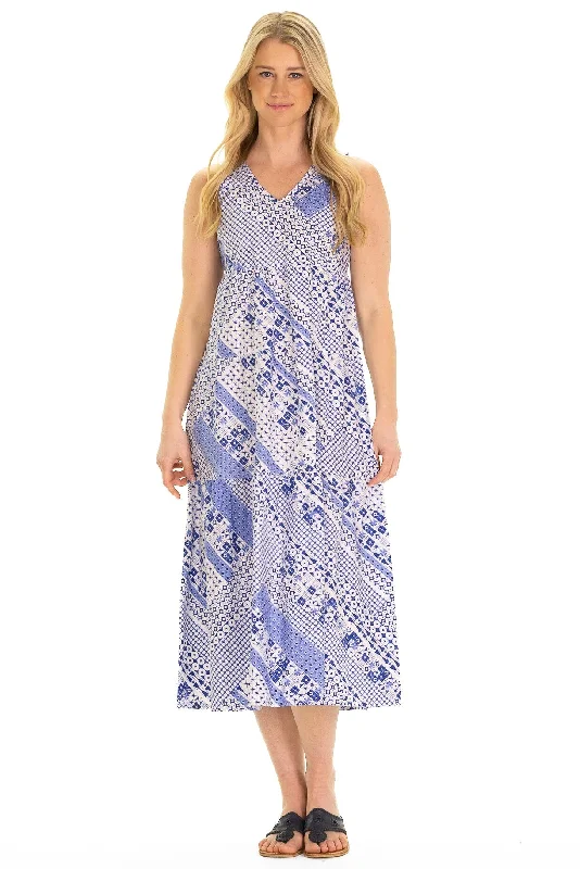 Savings Alert The Kalina Dress in Blue Breeze