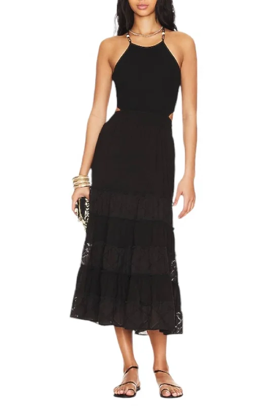 Early Access Fauna Dress In Blk