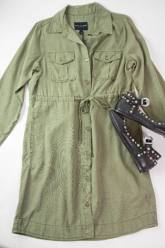 Super Savings Lois Shirt Dress, Burnt Olive | Velvet Heart