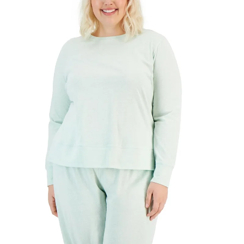 Buy Now Ideology Womens Plus Heathered Active Pullover Top