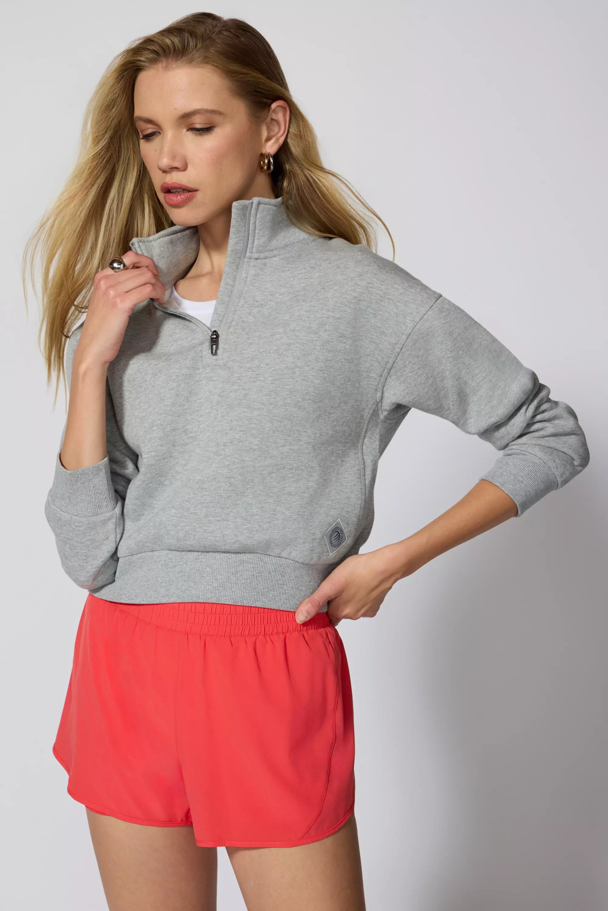 Amazing Deals Comfort Fleece 1/4 Zip  - Htr Concrete