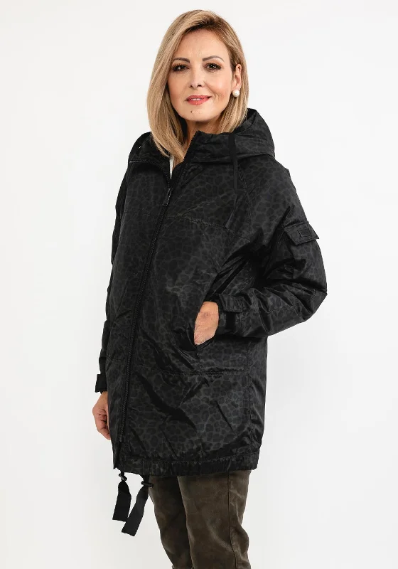Warehouse Sale Eva Kayan Leopard Print Short Relaxed Jacket, Khaki
