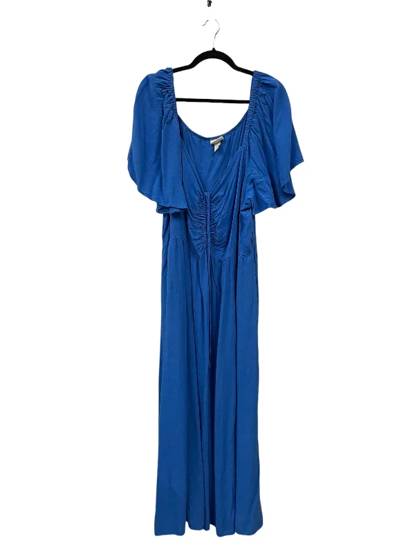 Exclusive Access Dress Casual Midi By Ava & Viv In Blue, Size: 3x