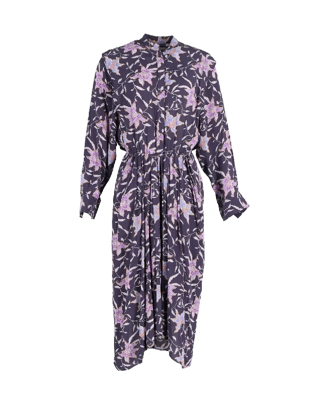 Exclusive Access Isabel Marant Étoile Okley Midi Dress In Floral Print Viscose