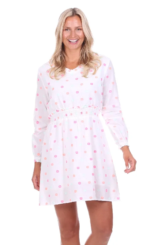 Act Now Maria Dress in Bright Polka Dot