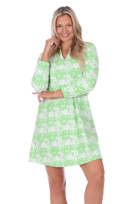 Bonus Savings Lyssa Dress in Green Botanical