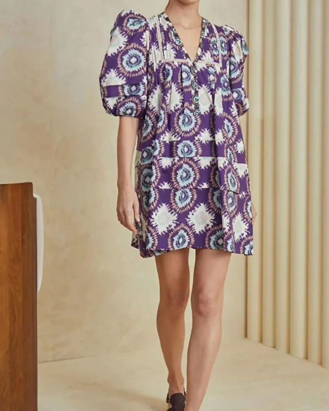 Price Reduction Jenkins Dress in London Rain Purple | London Rain Purple