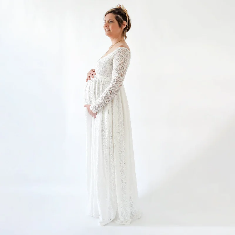 Closeout Maternity Off Shoulder Dress #7007