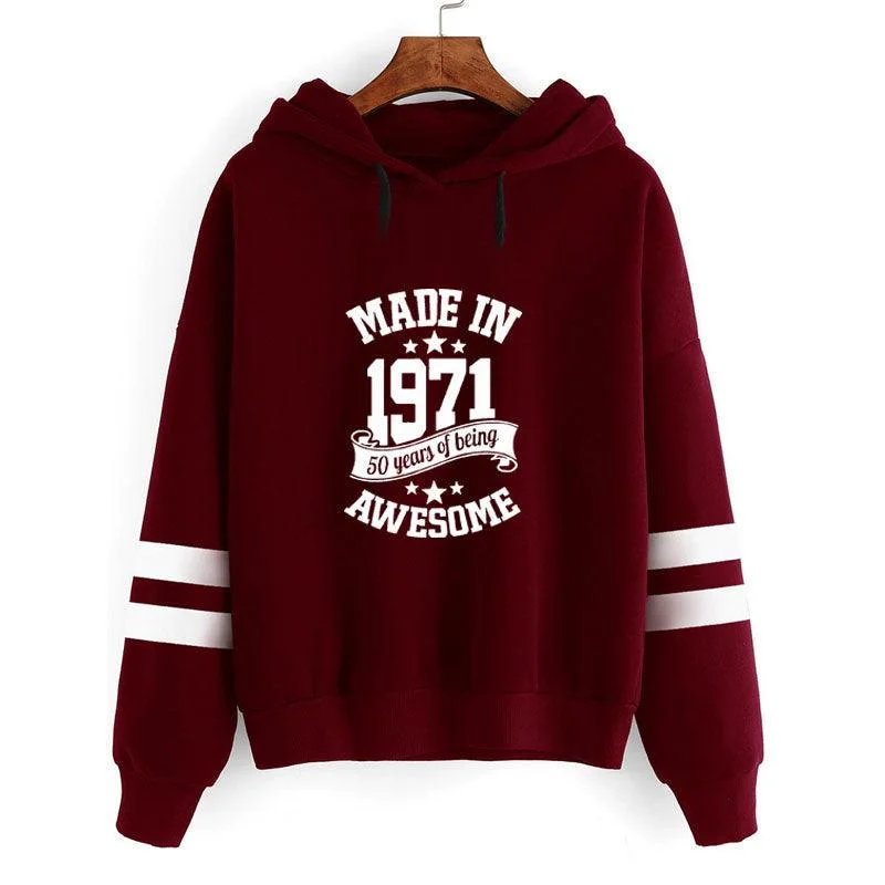 Limited Edition Parallel Bar Hooded Sweatshirt Long-sleeved Sweatshirt